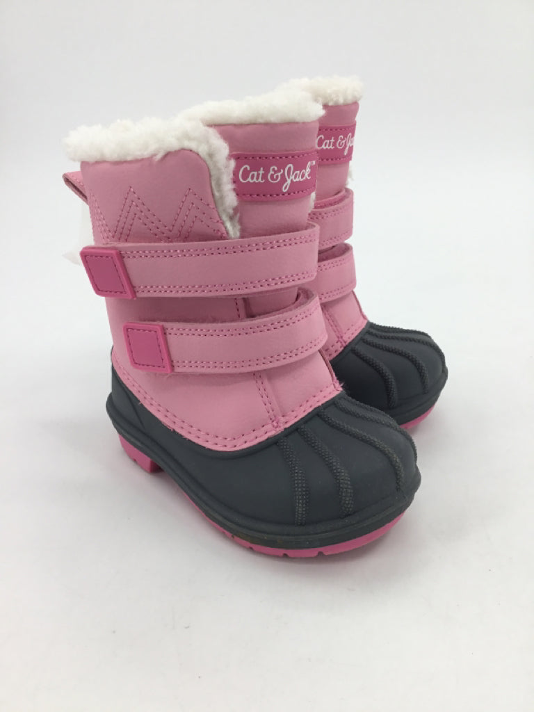 Cat & Jack Child Size 6 Toddler Pink Rain/Snow Boots