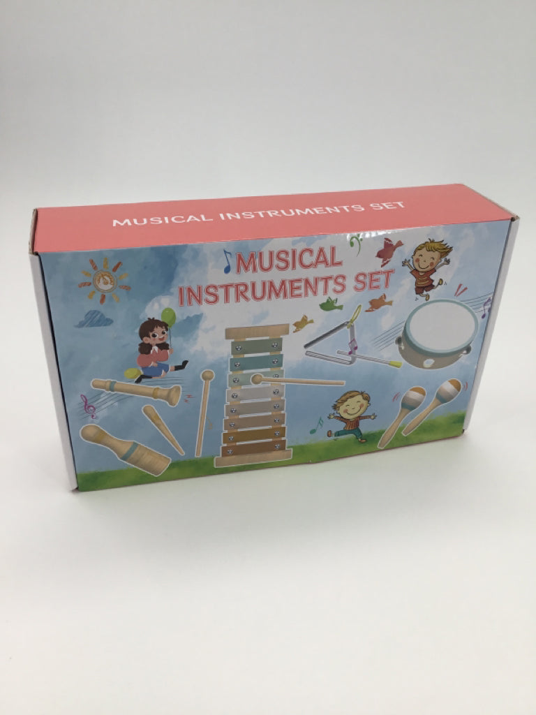 Wooden Musical Instruments Set