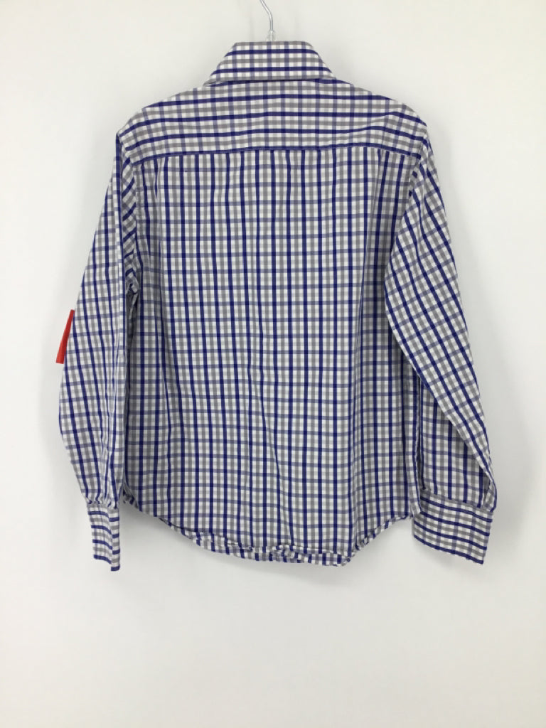Untuck It Child Size 6 Blue Checkered Shirt - boys
