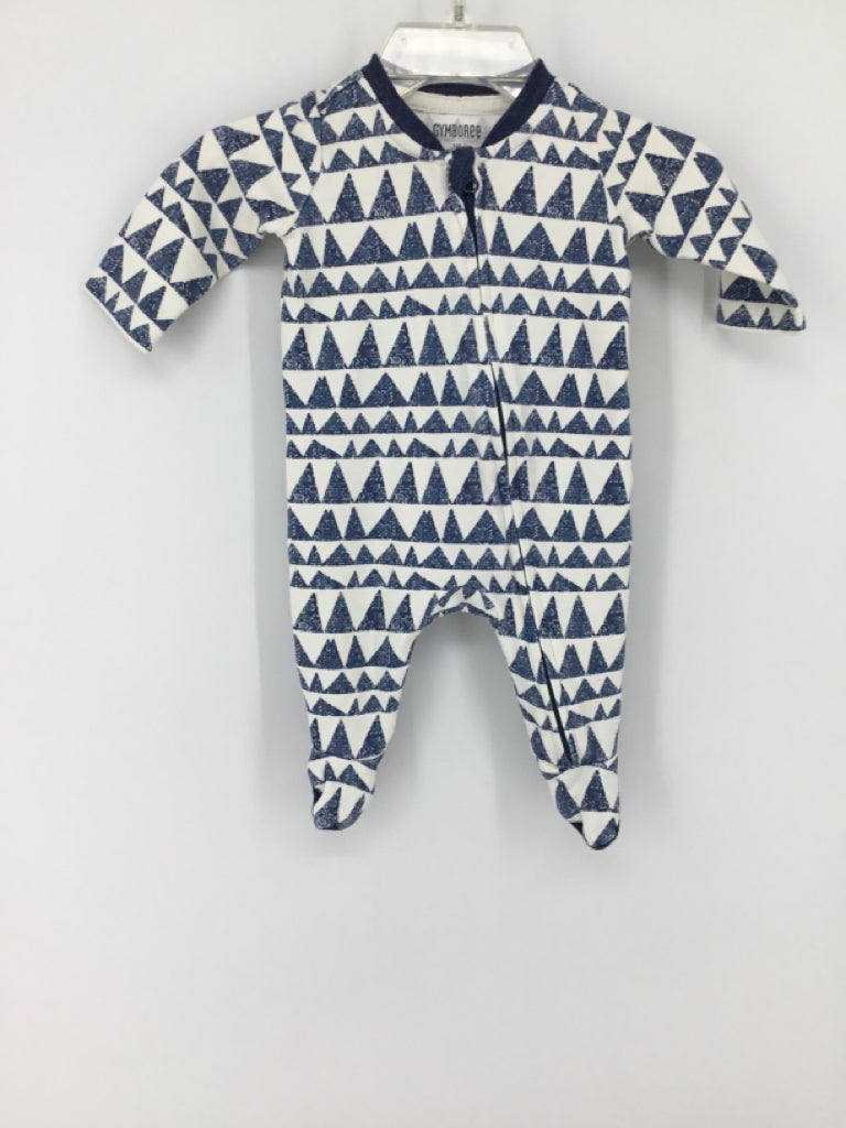 Gymboree Child Size Newborn Navy Sleepers