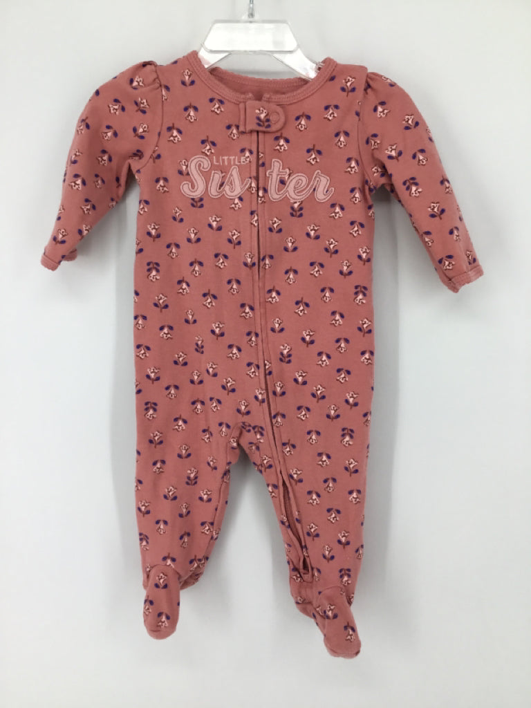 Carter's Child Size 6 Months Pink Sleepers