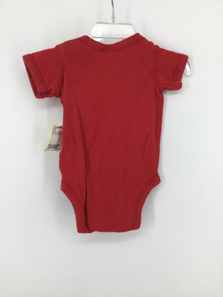 Soft As A Grape Child Size 6 Months Red Onesie