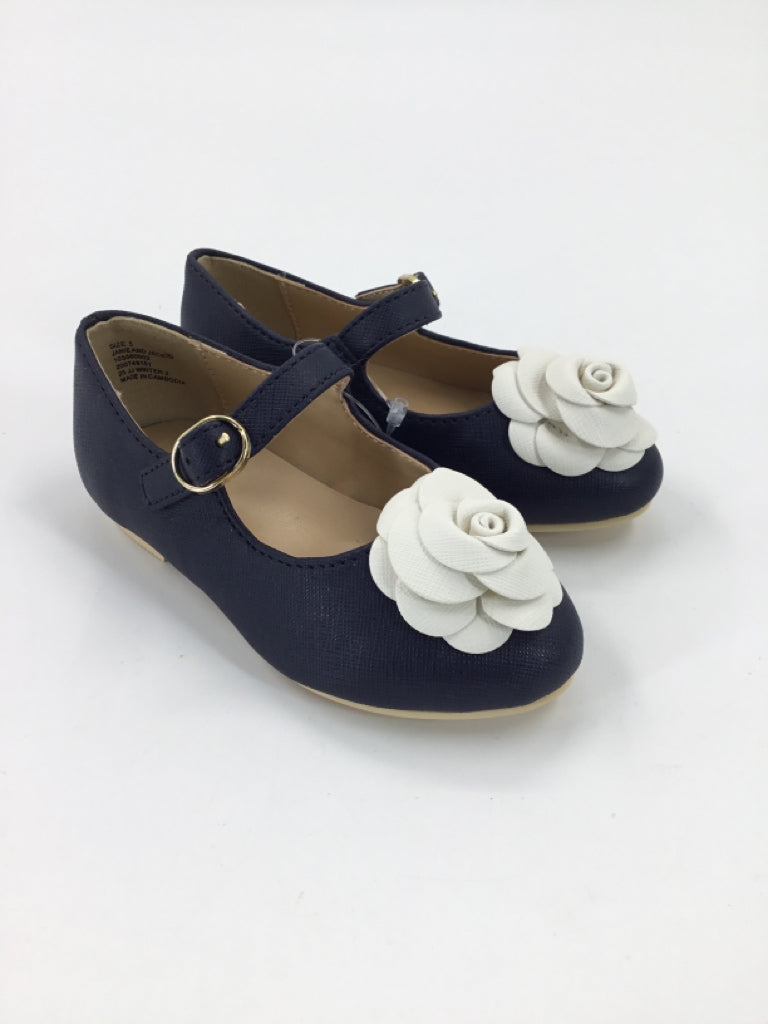 Janie and Jack Child Size 5 Toddler Navy Dress Shoes