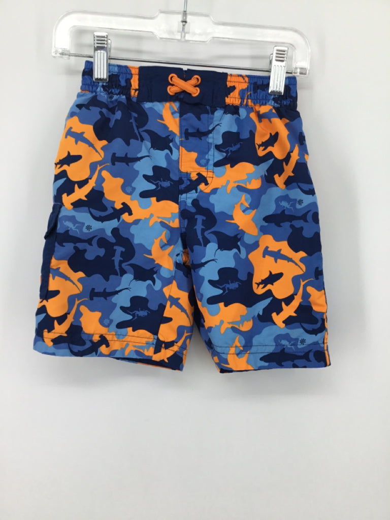 UV Skinz Child Size 5 Blue Camoflage Swimwear - boys