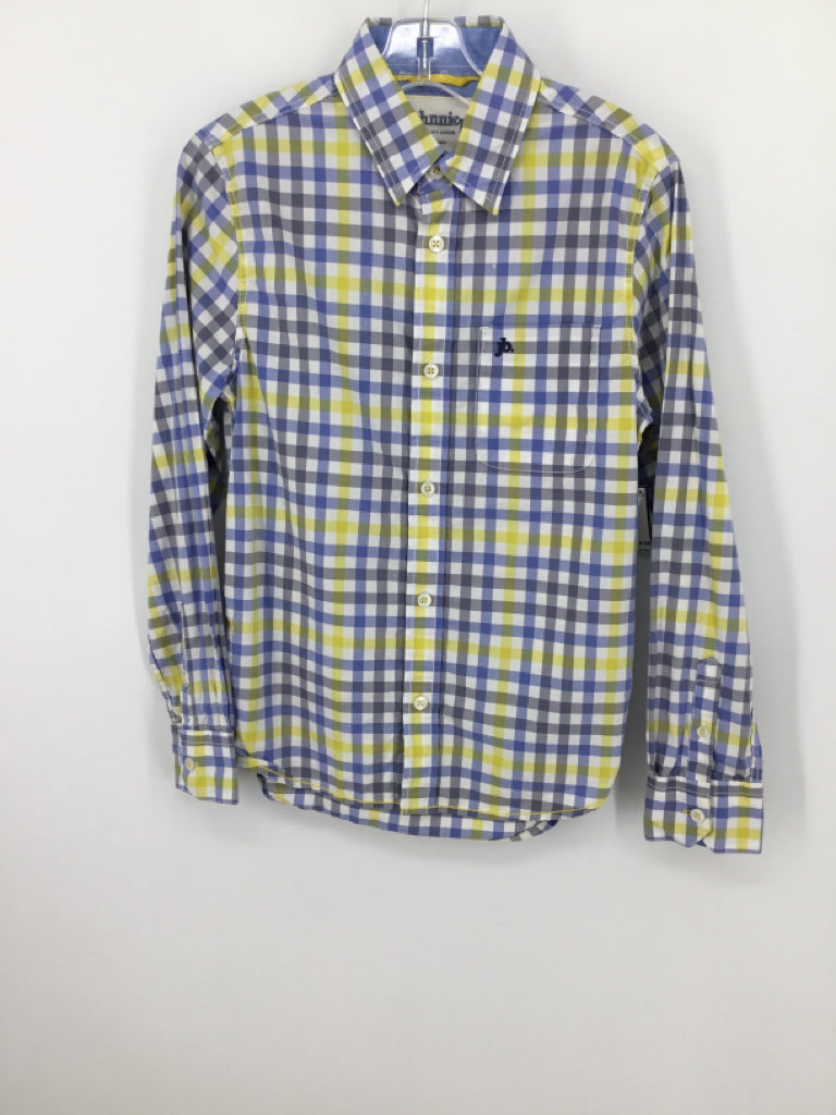Johnnie b Child Size 9 Blue Gingham Shirt - boys
