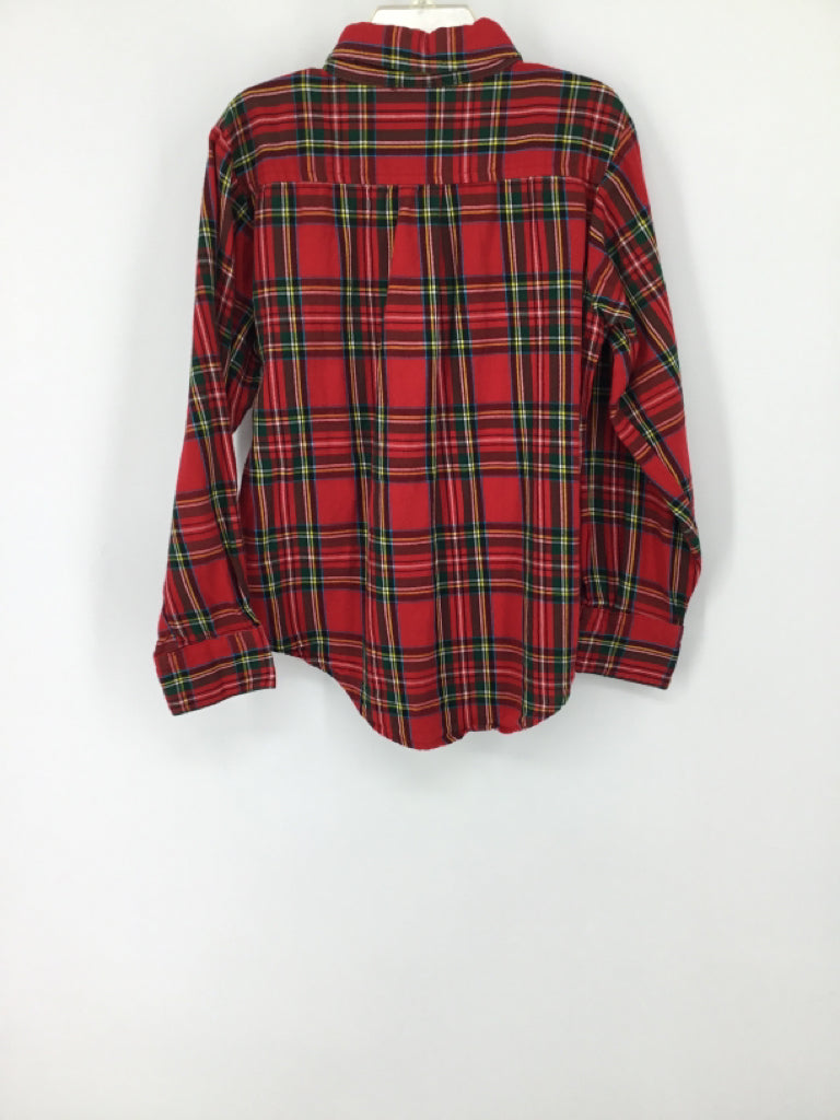 Funtasia! Child Size 7 Red Plaid Shirt - boys