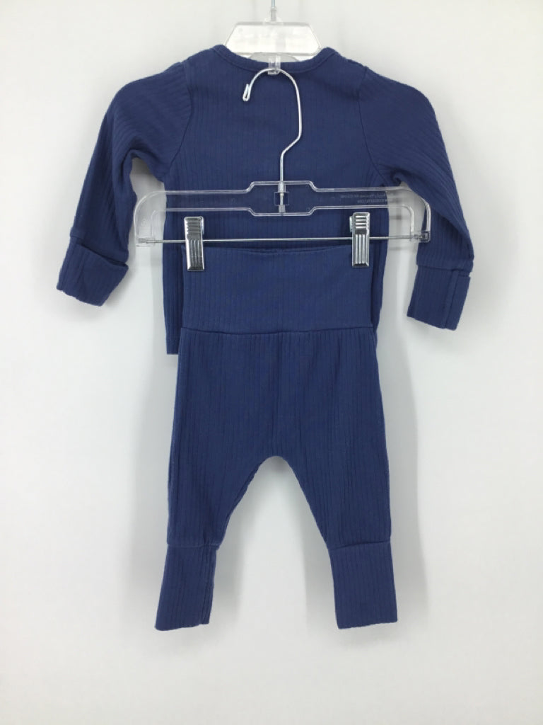 Just One You Made by Carters Child Size 3 Months Blue Solid Outfit - boys