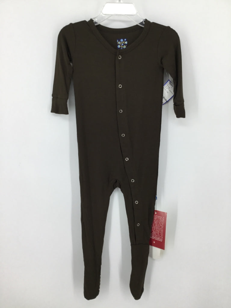 Kickee Pants Child Size 18-24 Months Brown Sleepers