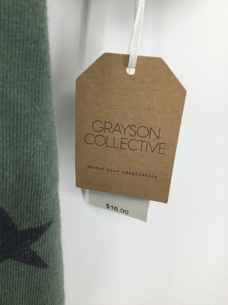 Grayson Collective Child Size 3-6 Months Green Stars Outfit - boys