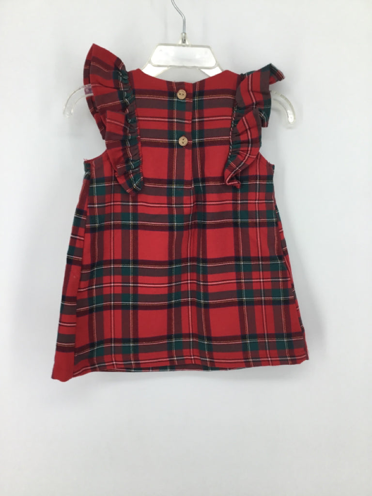 H & M Child Size 6 Months Red Dress - girls