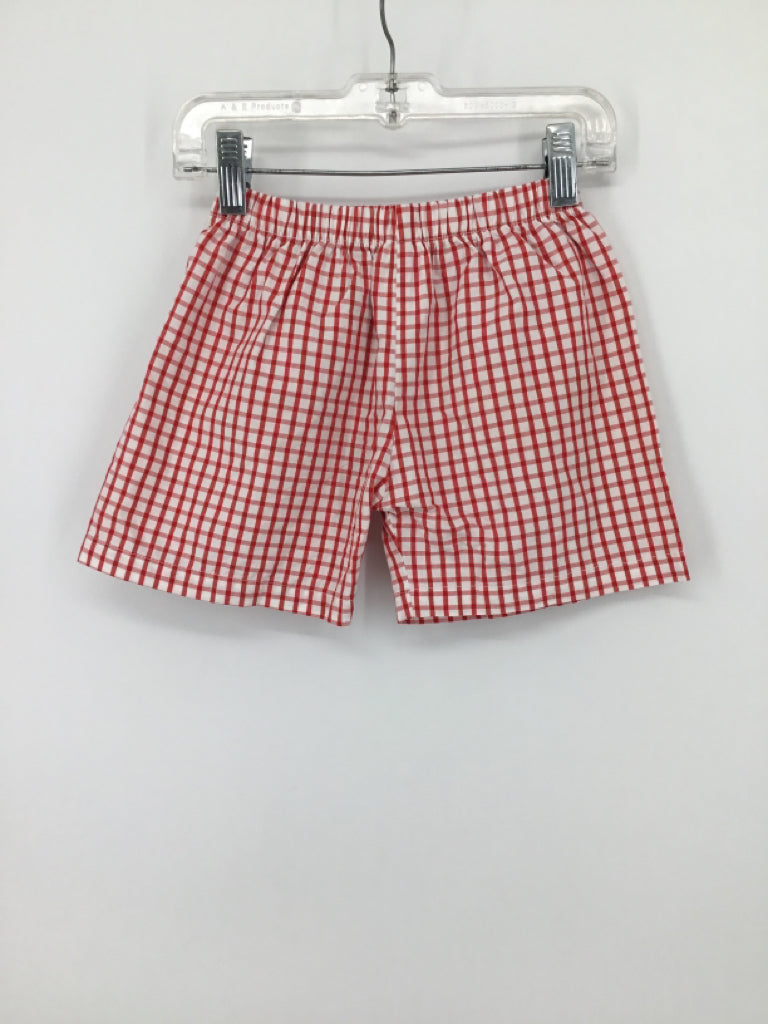 brandless Child Size 5 Red Checkered Shorts - boys