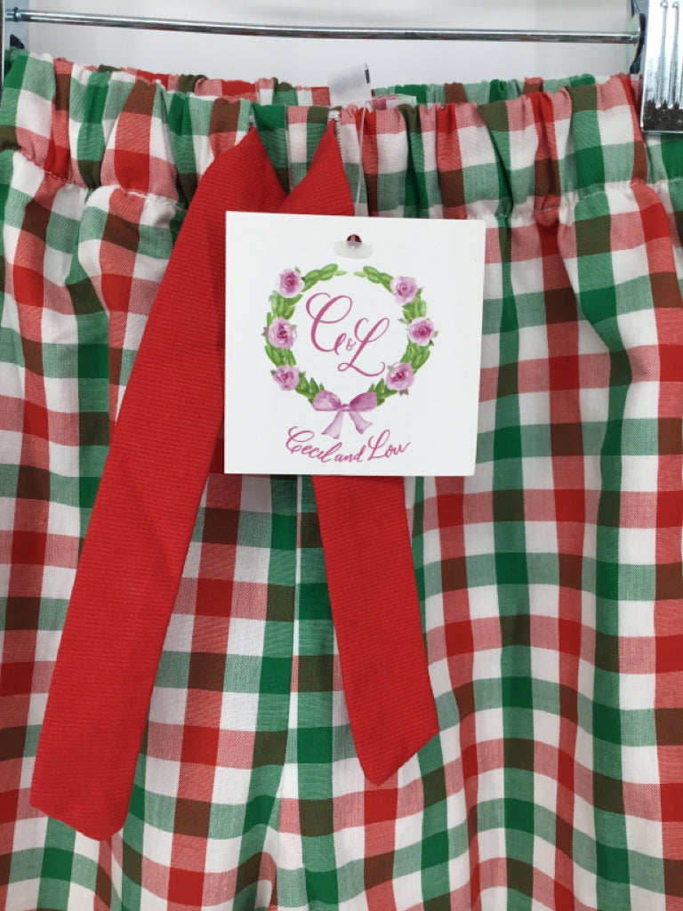 Cecil and Lou Child Size 7 Red Christmas Pants