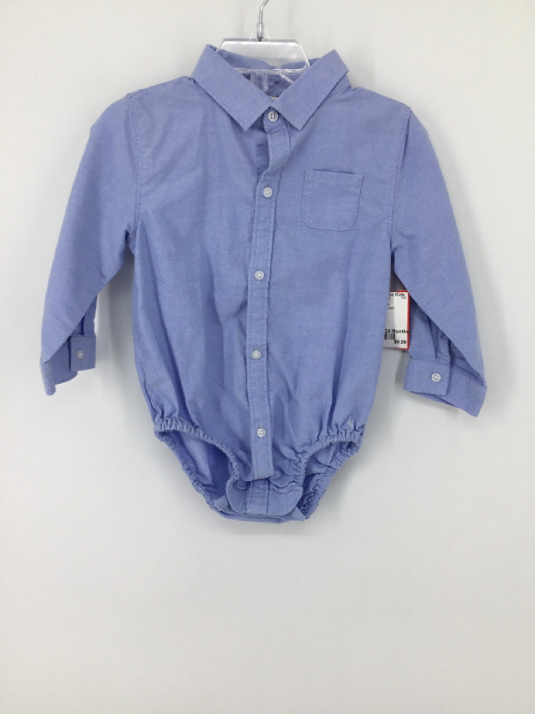 Janie and Jack Child Size 18-24 Months Blue Onesie