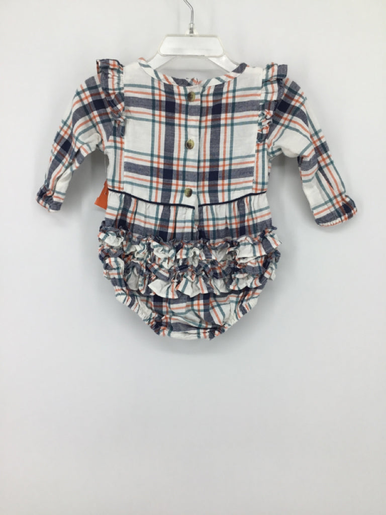 Ruffle Butts Child Size 3-6 Months Blue Outfit - girls