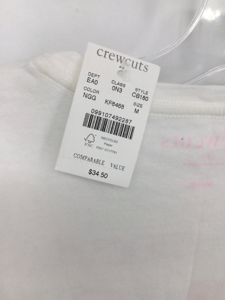 Crewcuts Child Size 8 White T-shirt - girls