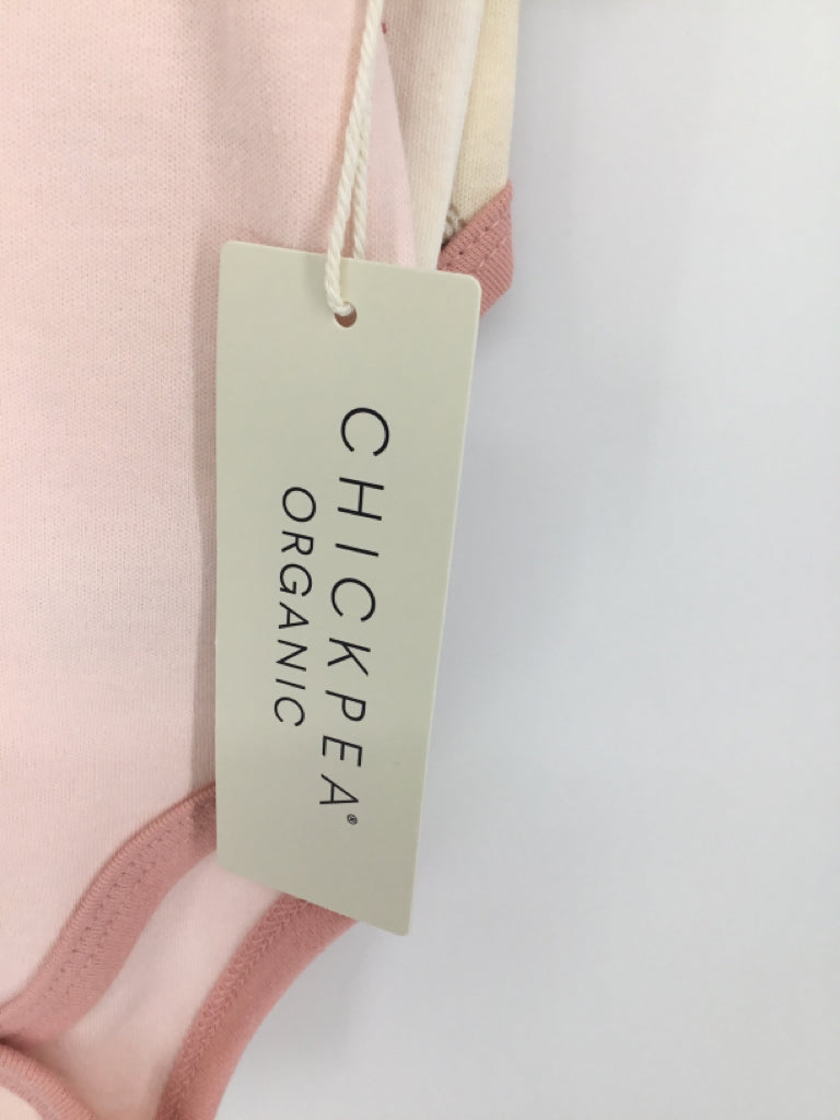 Chickpea Child Size 3-6 Months Pink Onesie