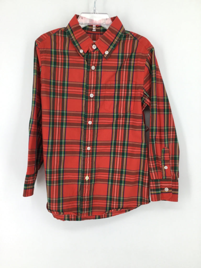 Crewcuts Child Size 4 Rainbow Plaid Shirt - boys