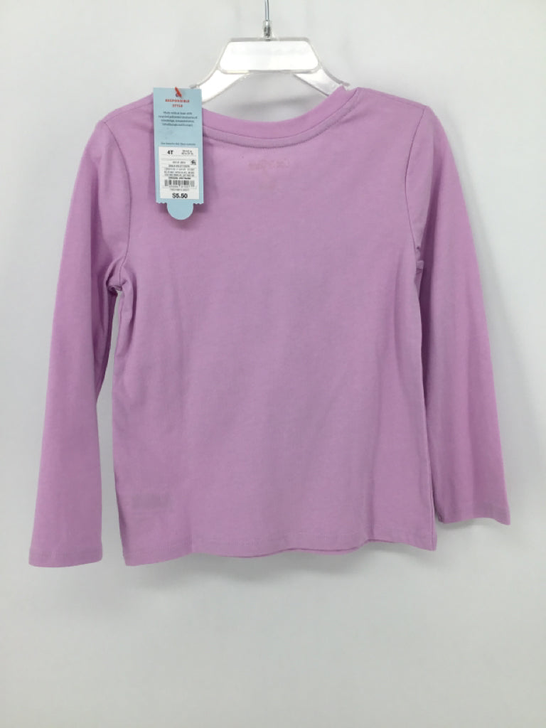 Cat & Jack Child Size 4 Purple T-shirt - girls