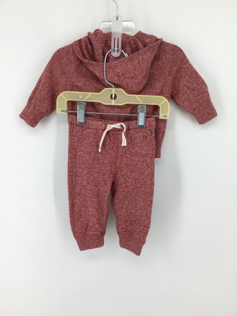 Baby Gap Child Size 3-6 Months Red Marbled Outfit - boys