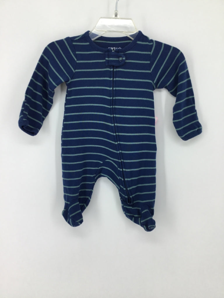 Child of Mine Child Size Newborn Blue Sleepers