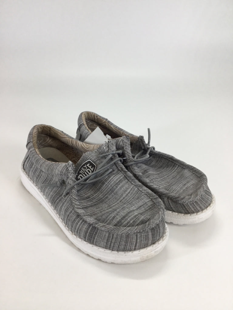 Hey Dude Child Size 2 Youth Gray Sneakers