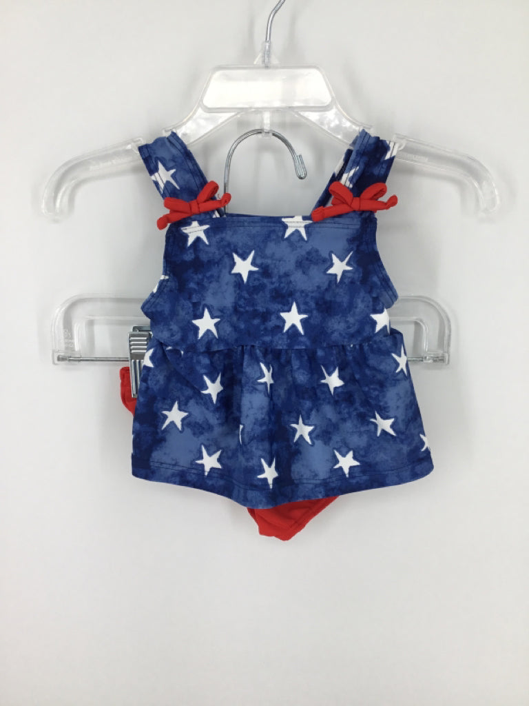 Carter's Child Size 3 Months Blue Stars & Stripes Swimwear