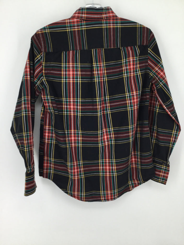 Crewcuts Child Size 8 Black Plaid Shirt - boys