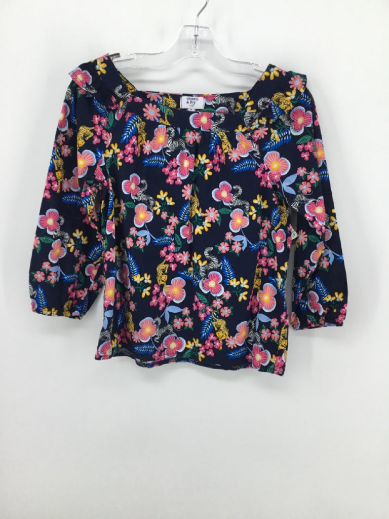 crown & ivy Child Size 8 Navy Shirt - girls