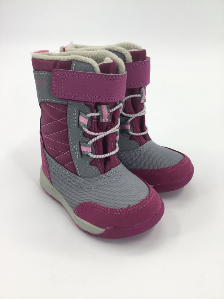 Merrell Child Size 5 Toddler Pink Rain/Snow Boots