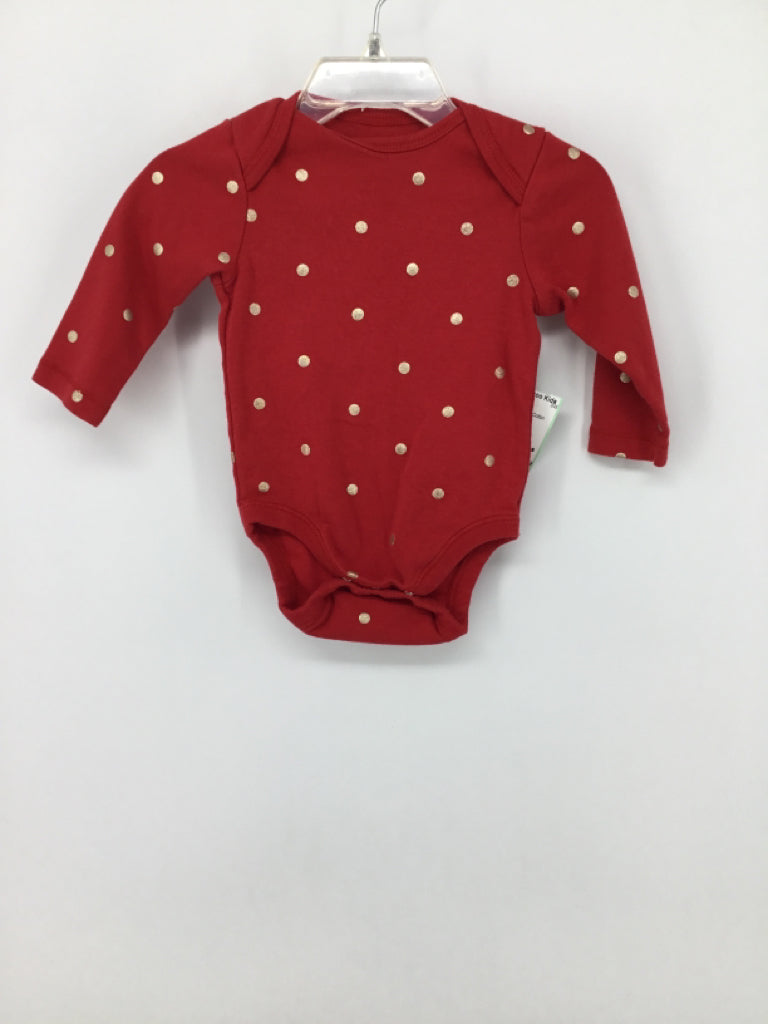 Old Navy Child Size 3-6 Months Red Onesie