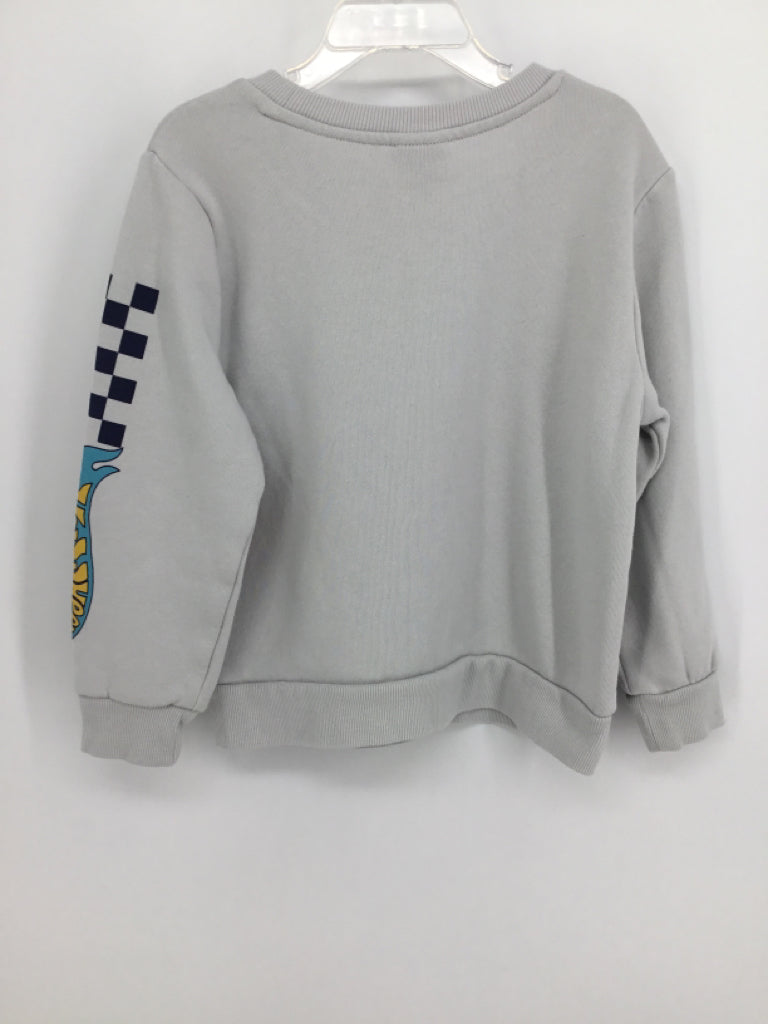 Hot Wheels Child Size 4 Gray screen printed Sweatshirt - boys