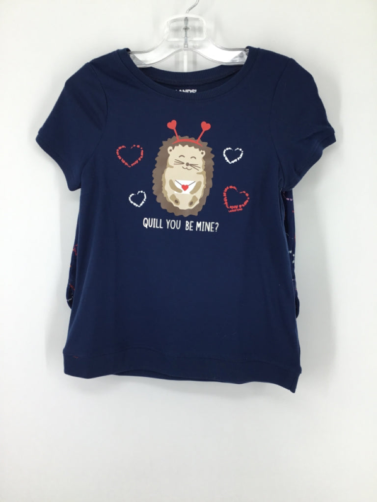 Lands' End Child Size 8 Navy Valentine's Day Pajamas