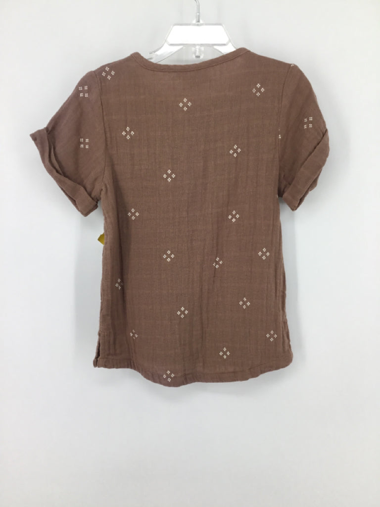 City Mouse Child Size 6 Brown Polka Dot Shirt - boys