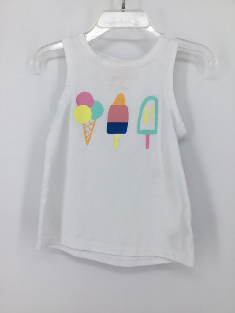 Cat & Jack Child Size 2 White Tank top - girls