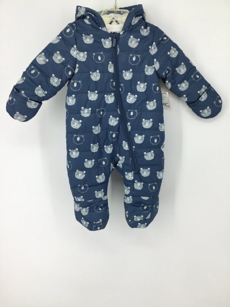 Primark Child Size 3-6 Months Blue Print Outerwear - boys