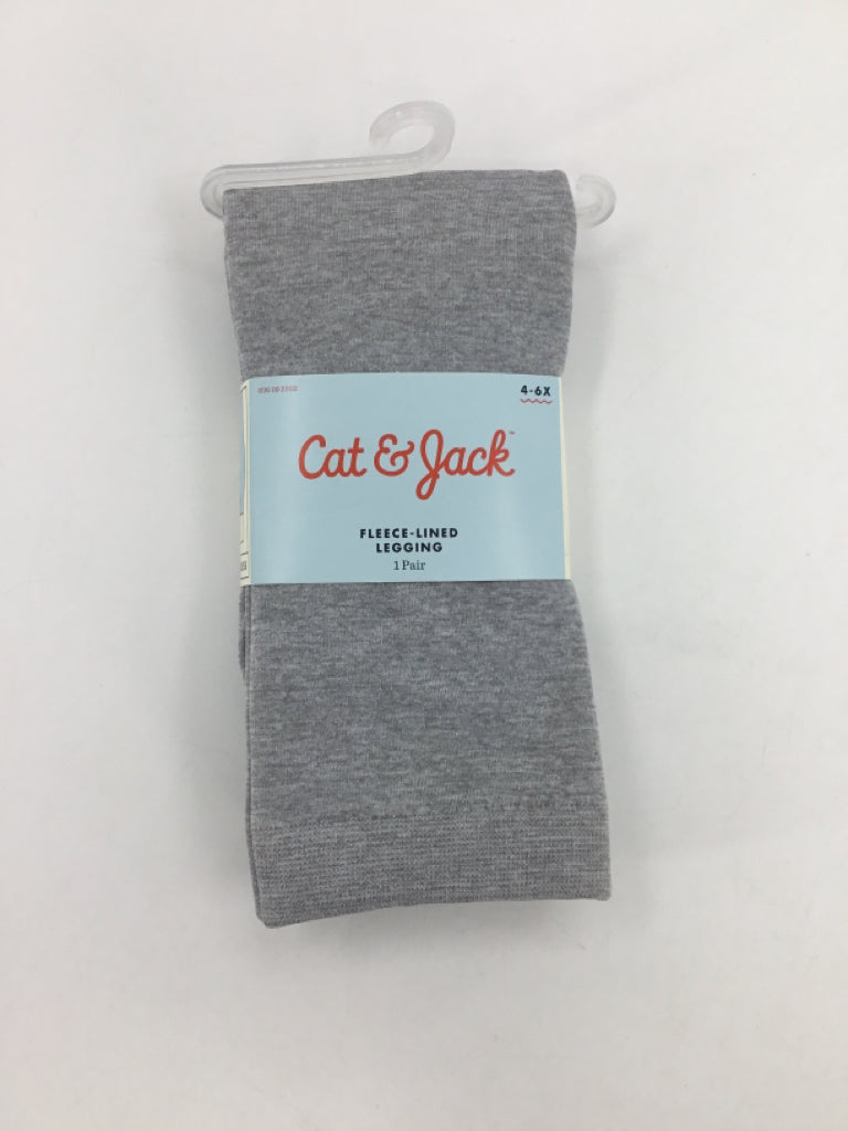 Cat & Jack Child Size 4 Gray Tights - girls