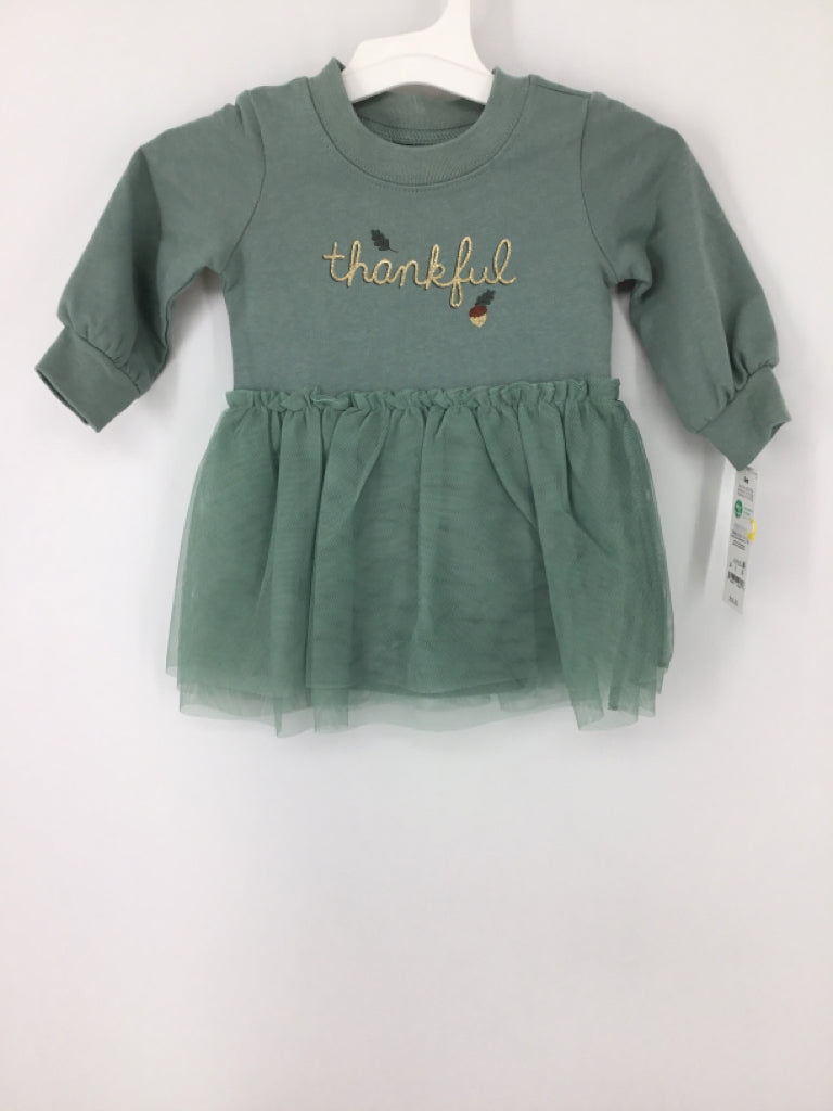 Just One You Made by Carters Child Size 6 Months Green Thanksgiving Outfit