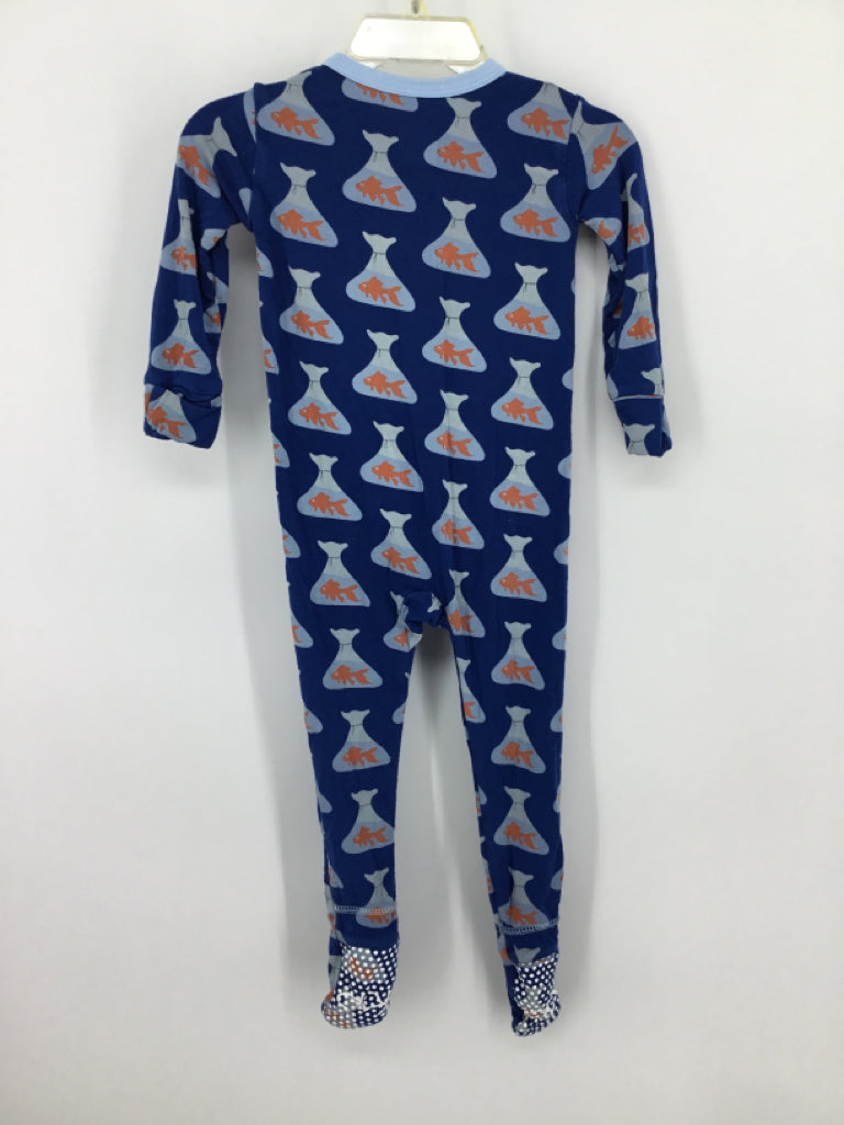 Kickee Pants Child Size 9-12 Months Blue Sleepers