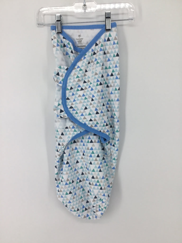 SwaddleMe Child Size L Blue Print Swaddle