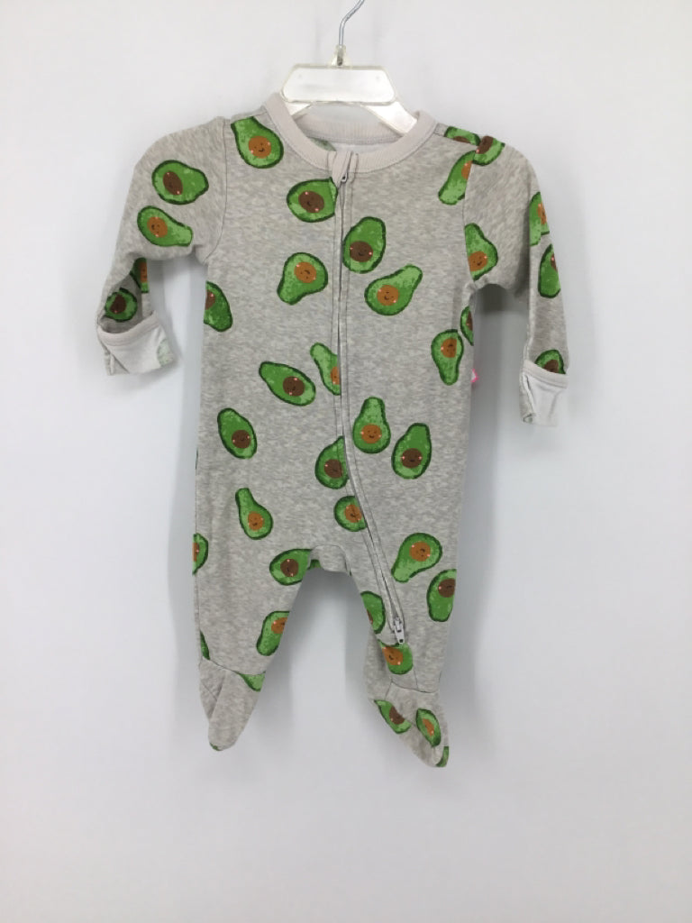 Old Navy Child Size 0-3 Months Gray Sleepers