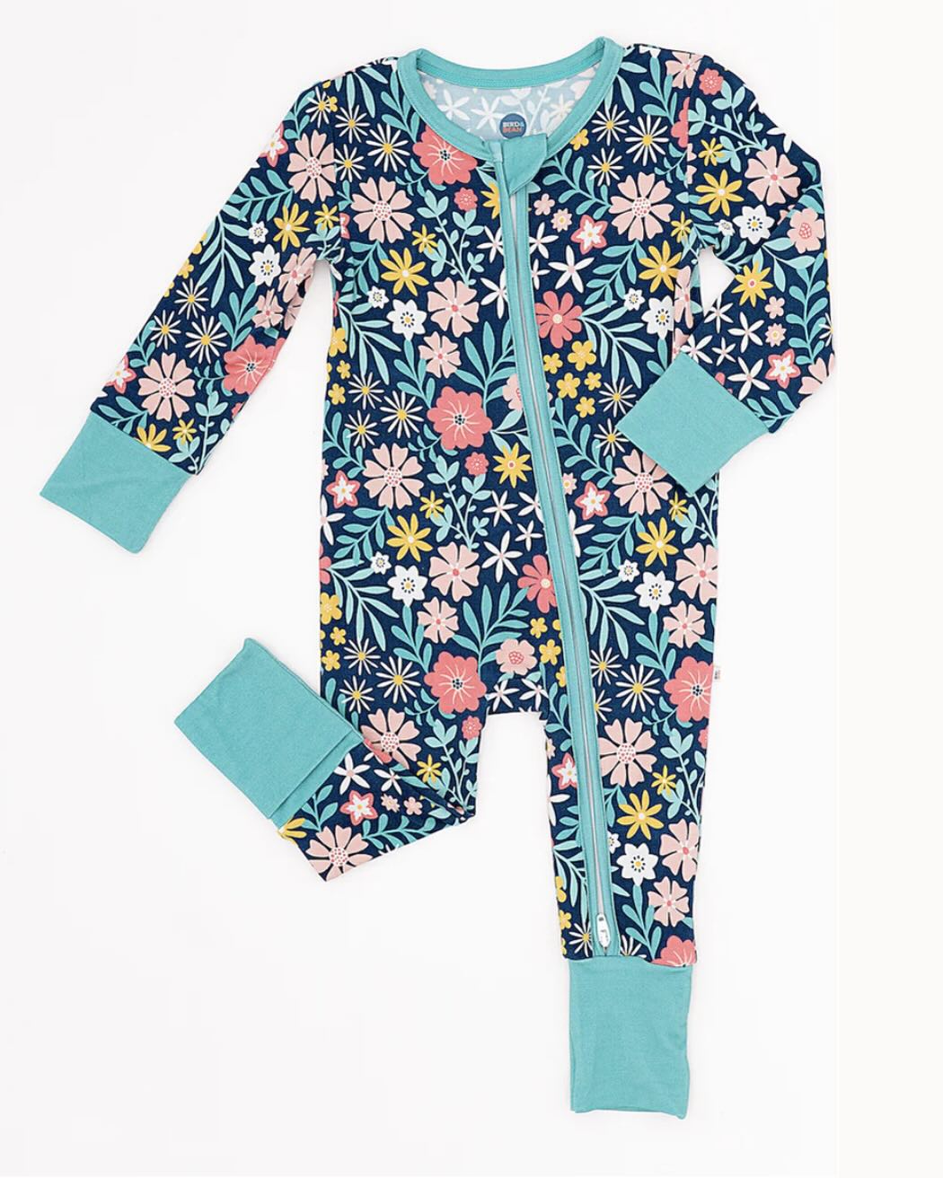 Bird & Bean - Footless Romper (Maren Floral)