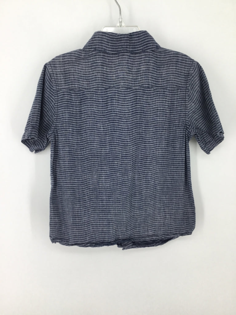 Crazy 8 Child Size 5 Blue Stripe Shirt - boys