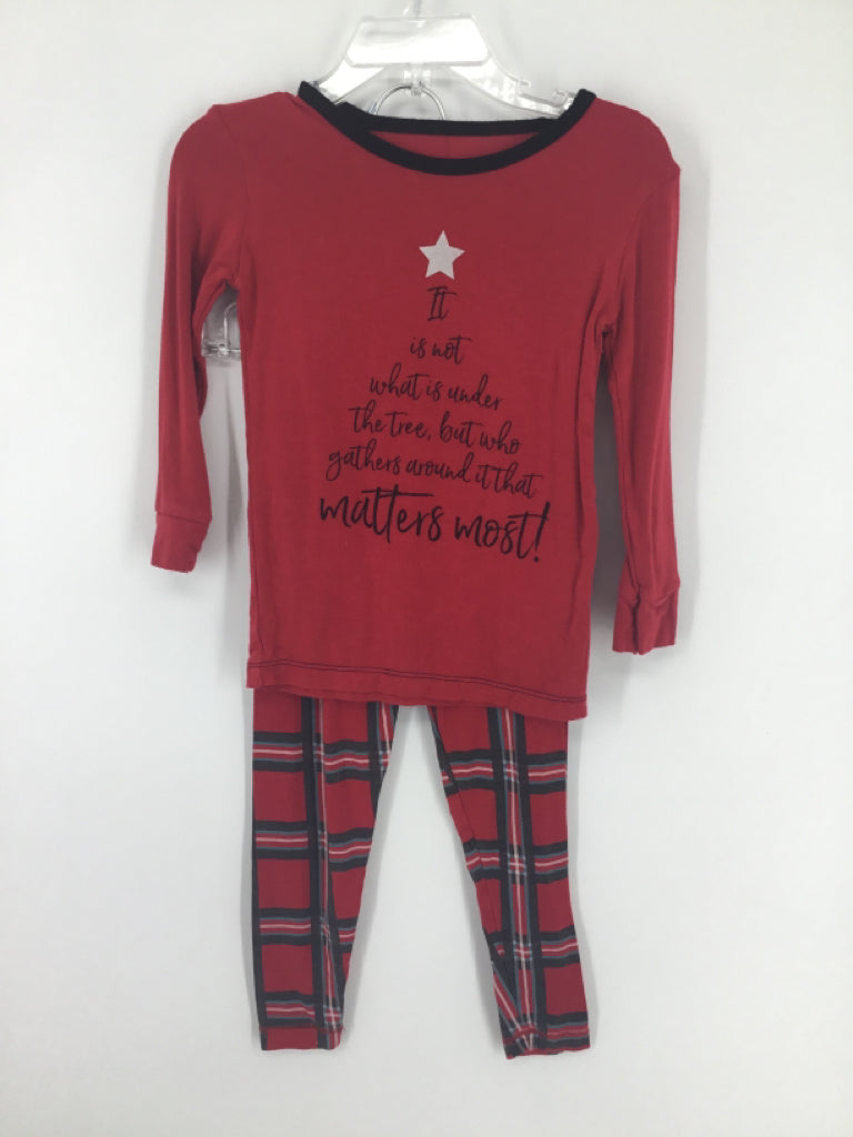 Kickee Pants Child Size 3 Red Christmas Pajamas