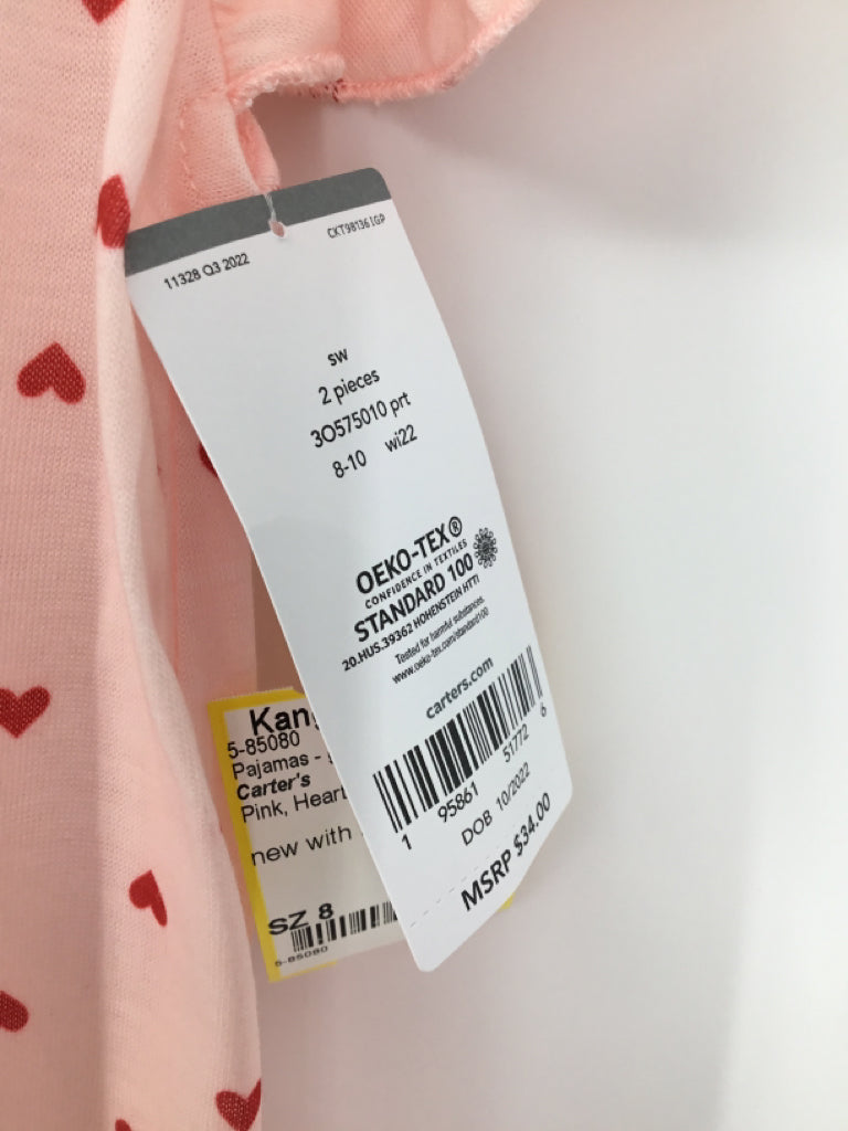 Carter's Child Size 8 Pink Pajamas - girls
