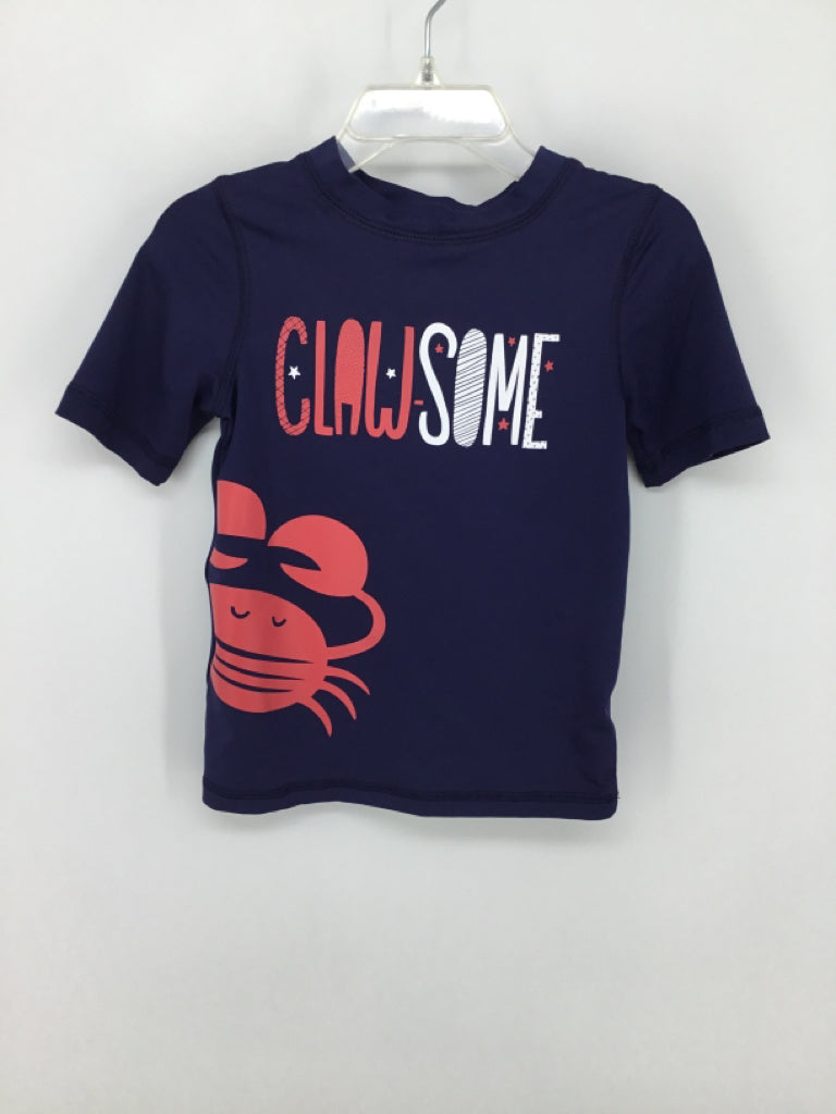 Cat & Jack Child Size 2 Navy screen printed Swimwear - boys