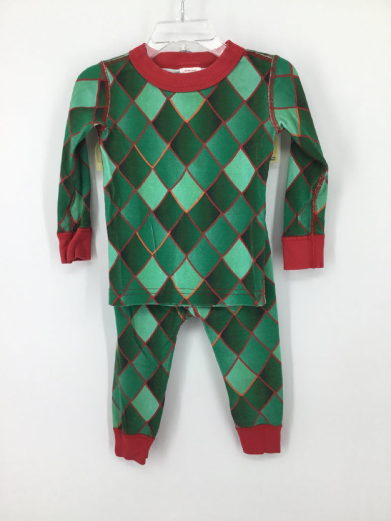 Hanna Andersson Child Size 2 Green Pajamas - girls