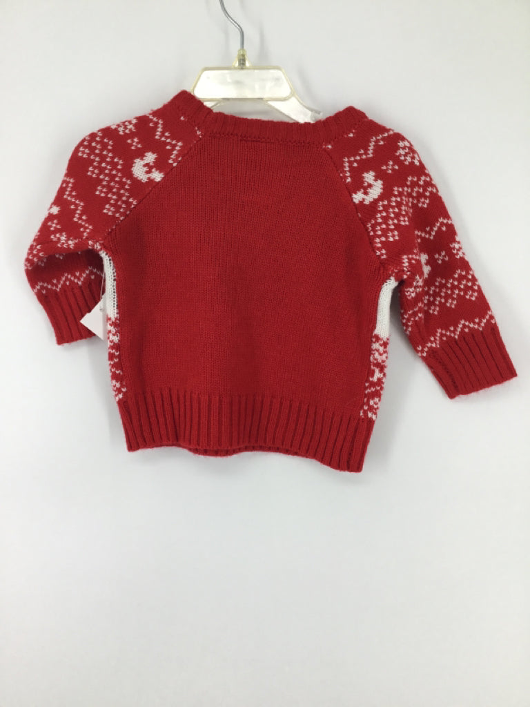 Disney Child Size 3-6 Months Red Christmas Sweater