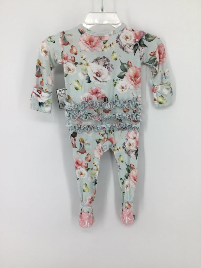 Posh Peanut Child Size Newborn Blue Sleepers