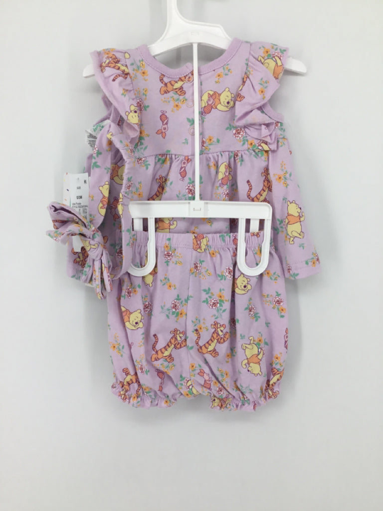 Disney Child Size 0-3 Months Purple Outfit - girls