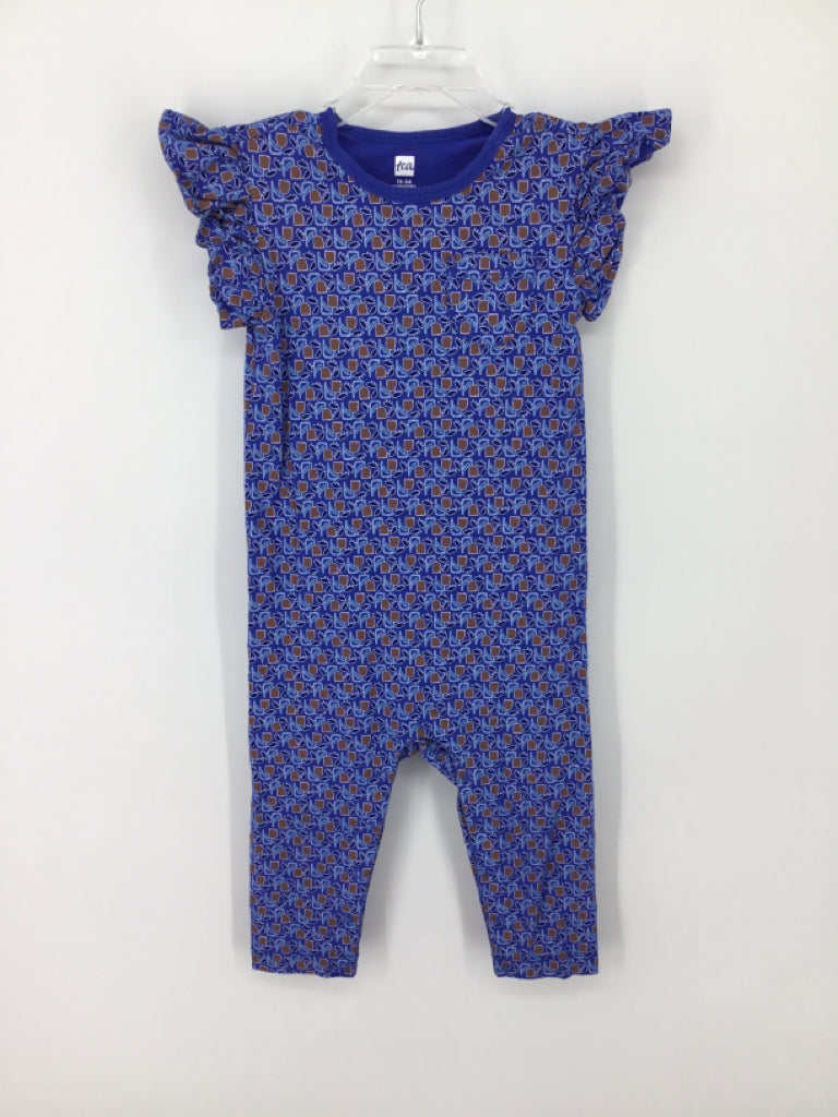 Tea Child Size 18-24 Months Blue Outfit - girls